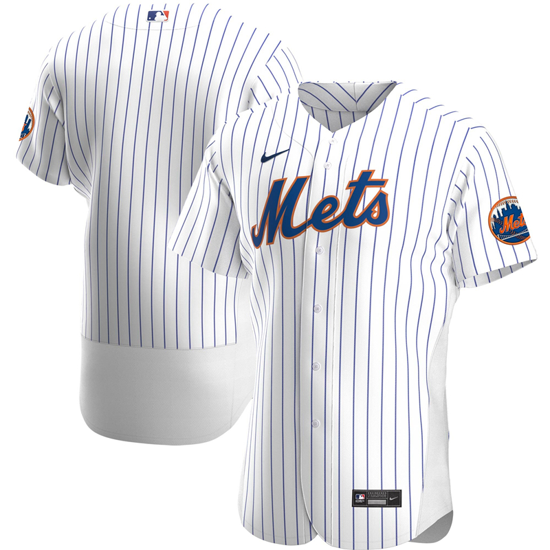 2020 MLB Men New York Mets Nike White Home 2020 Authentic Official Team Jersey 1->new york mets->MLB Jersey